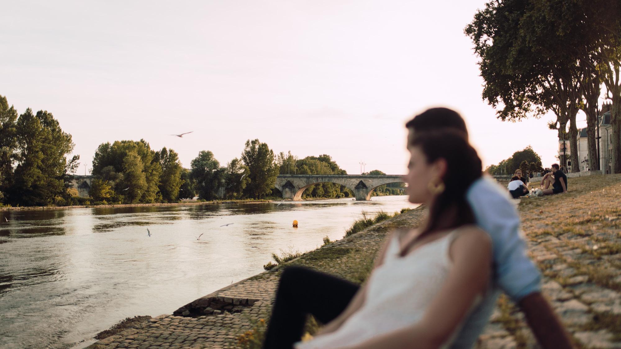 Engagement session, Orléans, Loire Valley, Sunset