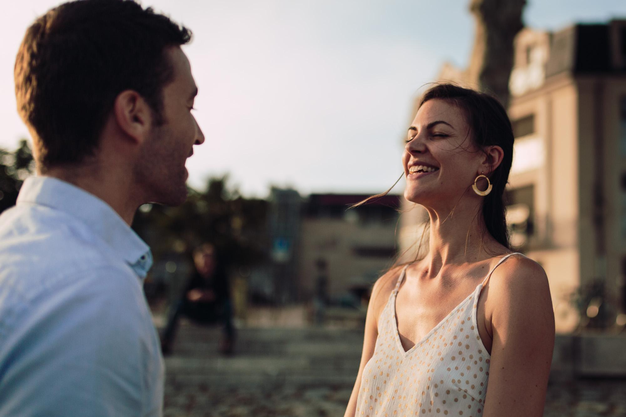 Engagement session, Orléans, Loire Valley, Sunset