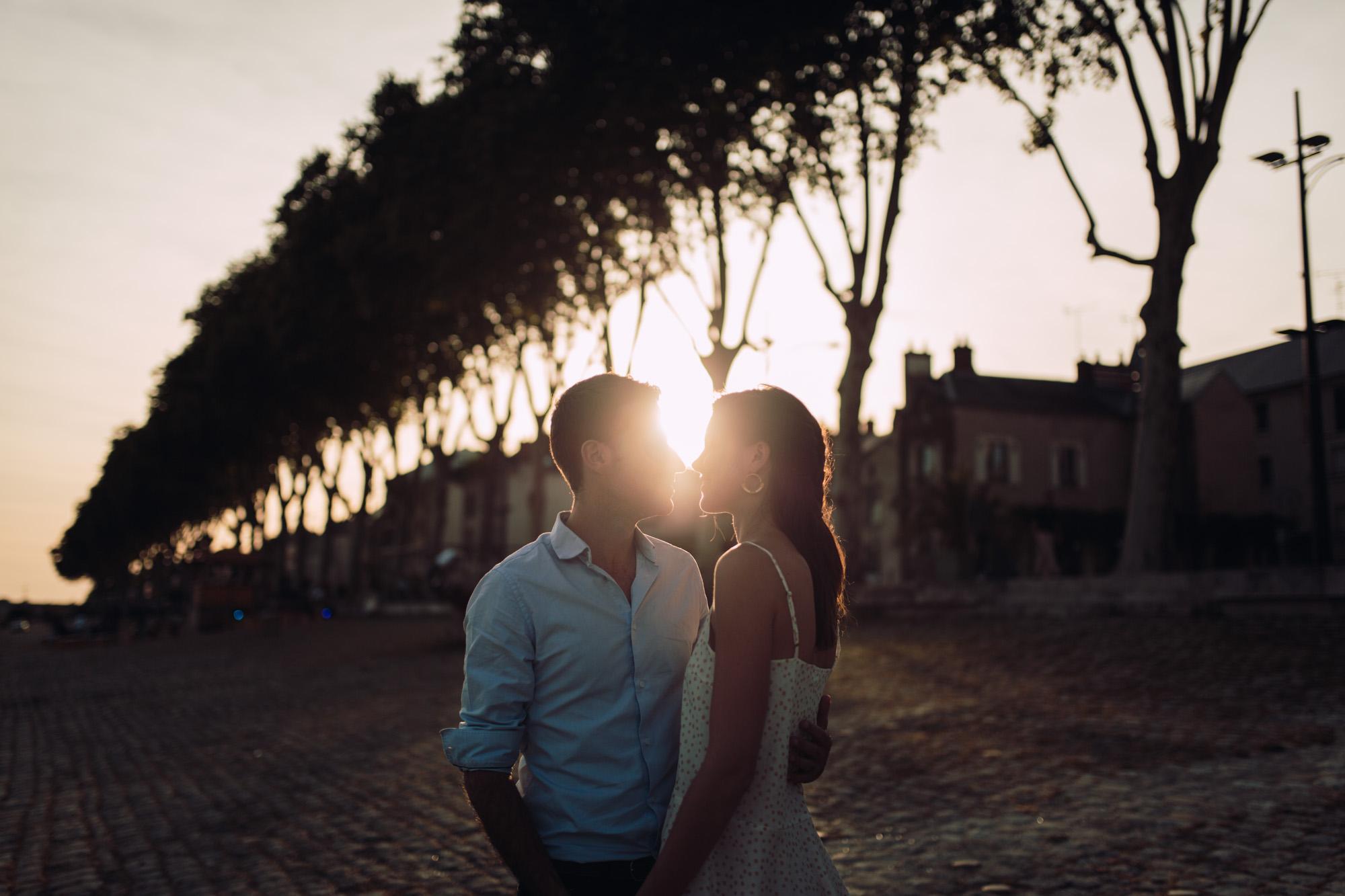 Séance engagement, Orléans, sunset