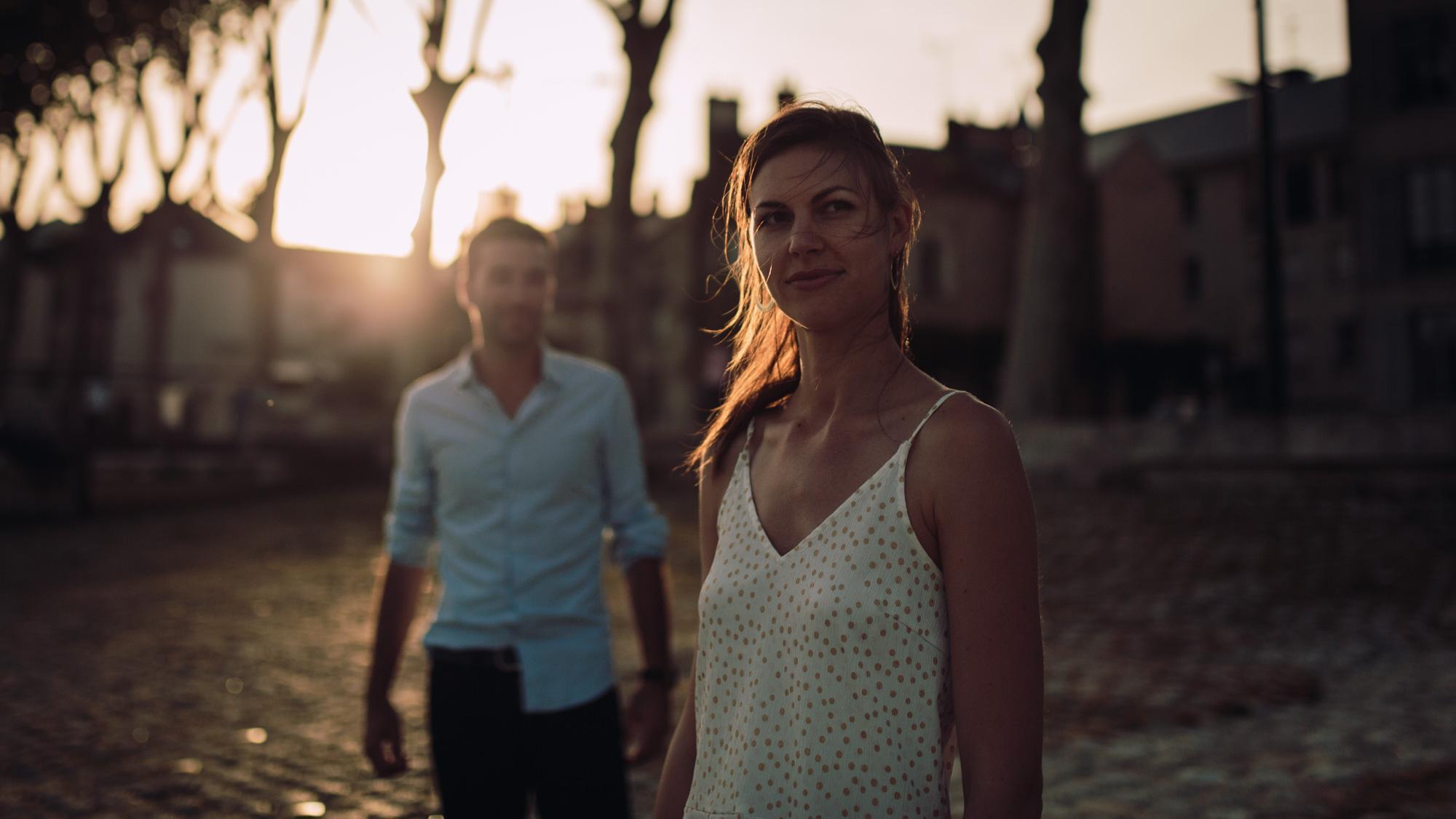 Séance engagement, Orléans, sunset