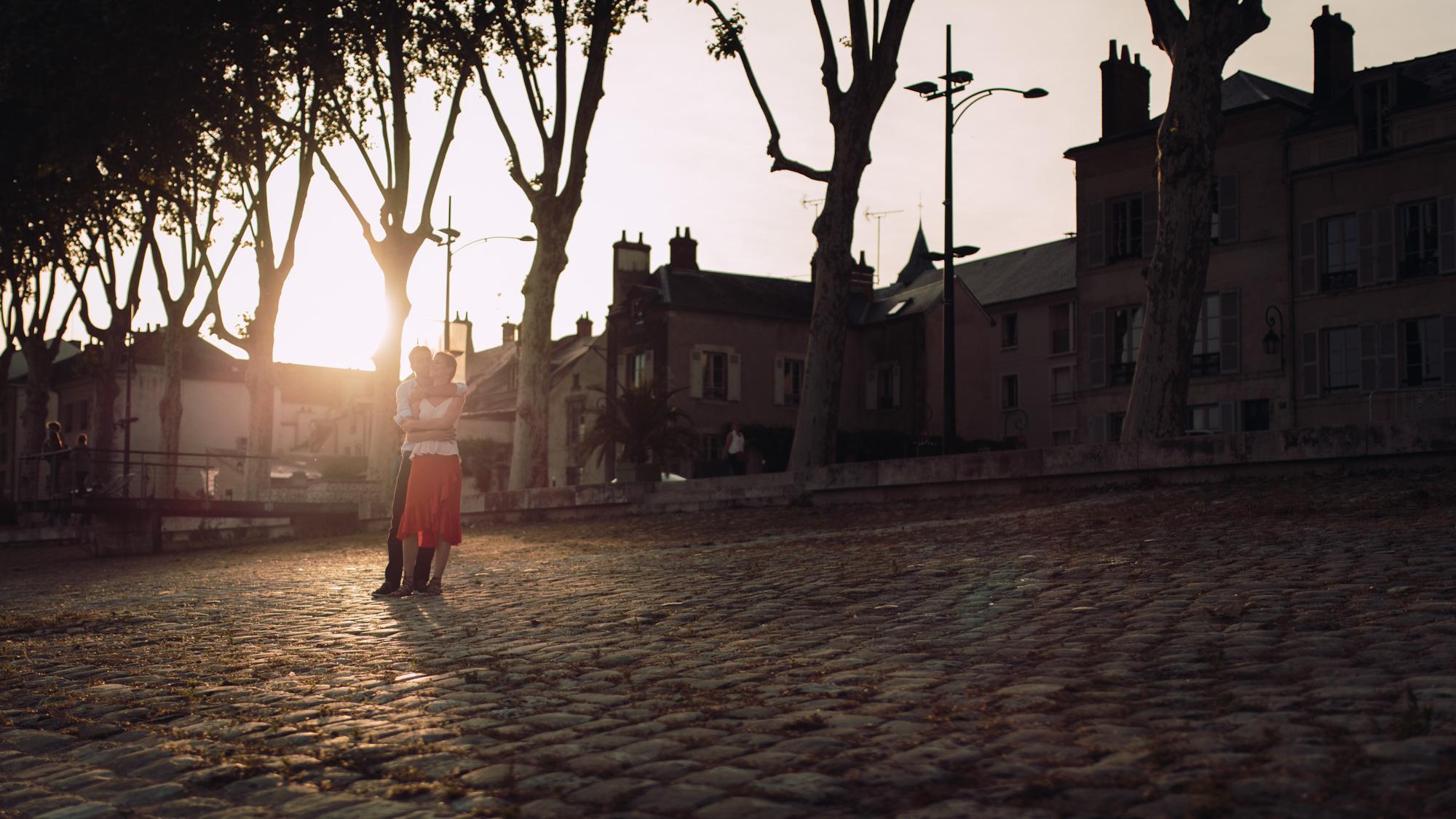 Séance engagement, Orléans, sunset