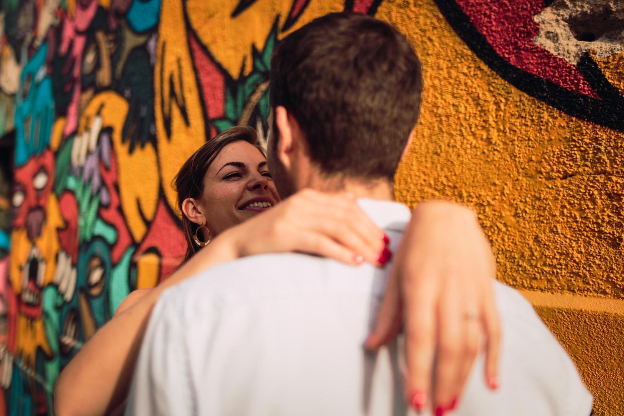 Engagement session, Orléans, Loire Valley, Street art