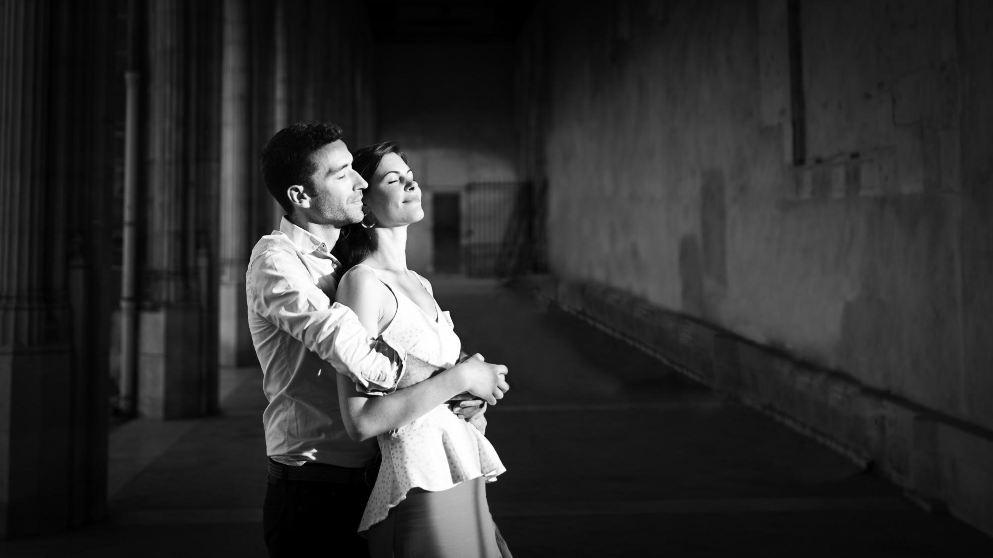 Engagement session, Orléans, Loire Valley, Sunset