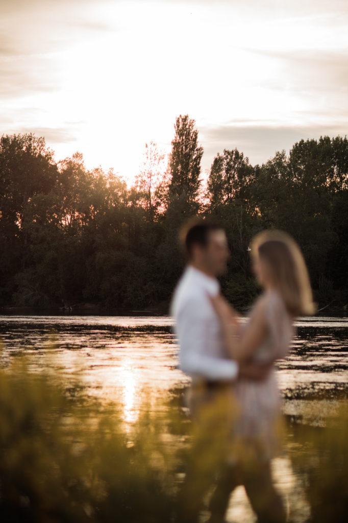 Séance couple, Loire, Chaumont sur Loire, Loire valley, Sunset, coucher de soleil