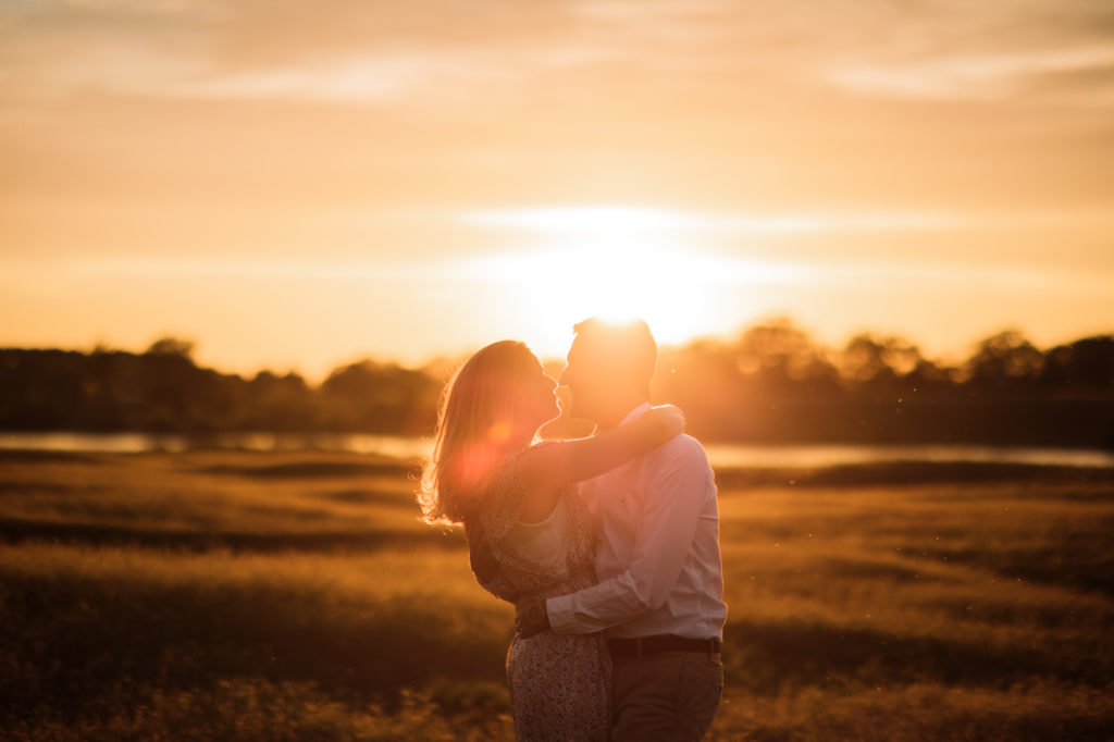 Séance couple, Loire, Chaumont sur Loire, Loire valley, Sunset, coucher de soleil